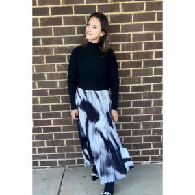 Black & White Accordion Skirt