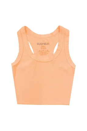 Orange Crush Ribbed Racerback Livi Tank