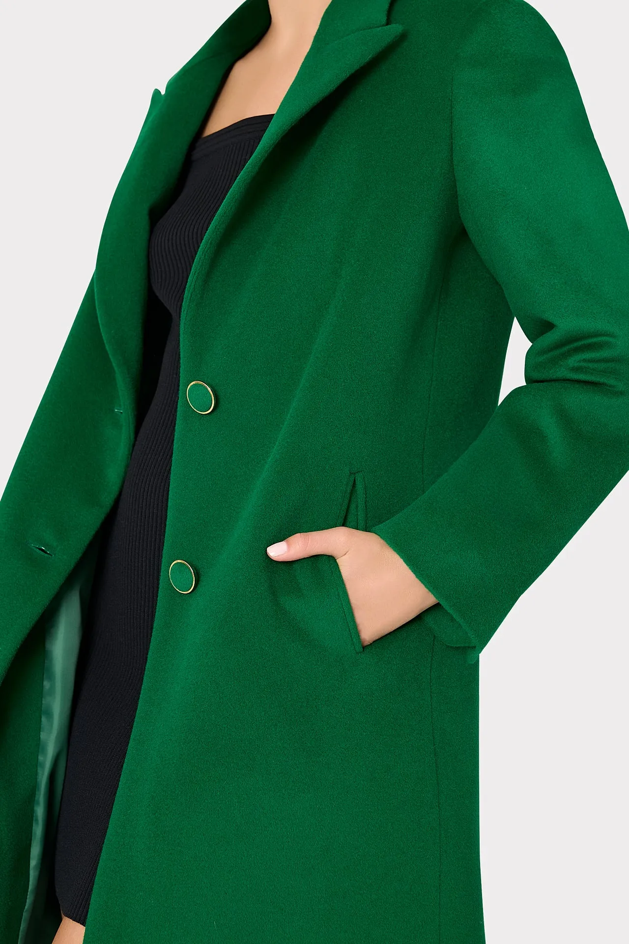 Single Breasted Wool Coat